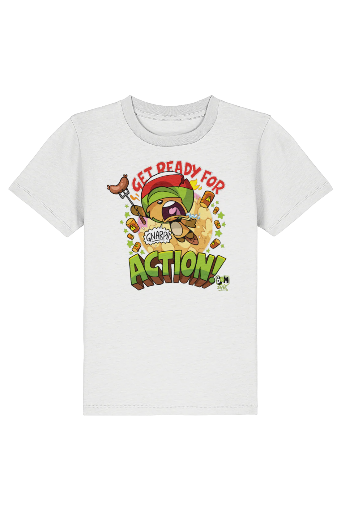 Bunny vs Monkey Action Beaver kids t-shirt
