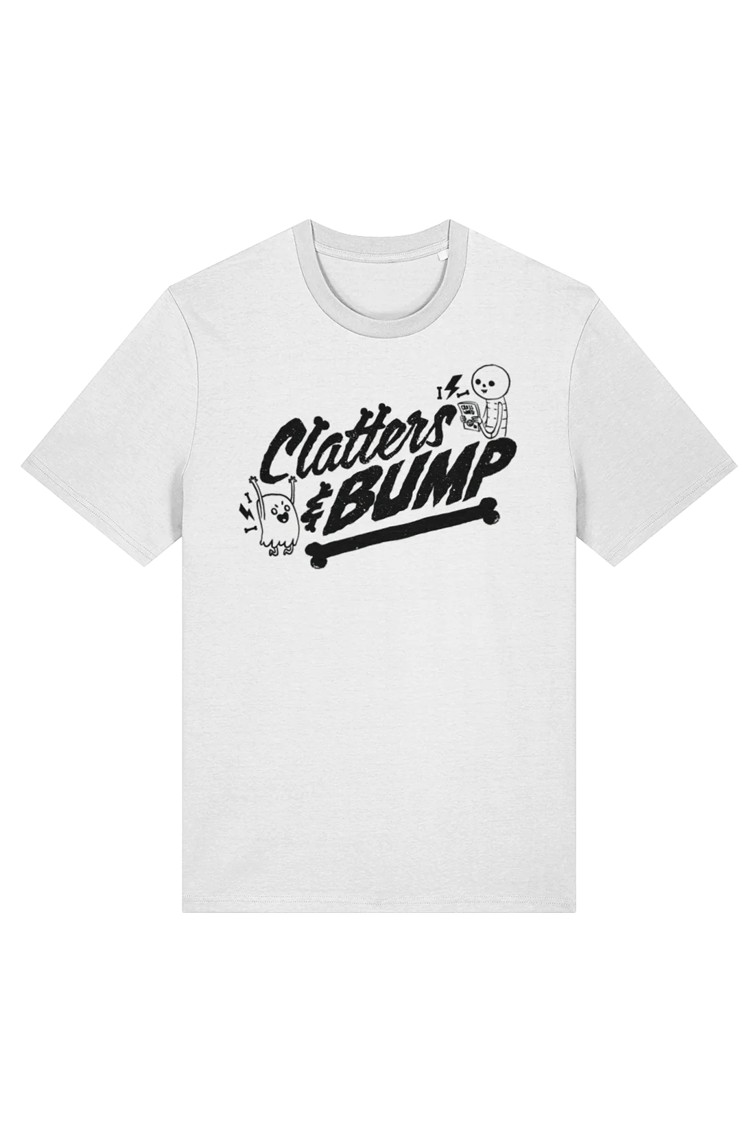 Clatters and Bump Vintage Distress adult t-shirt - Image 2