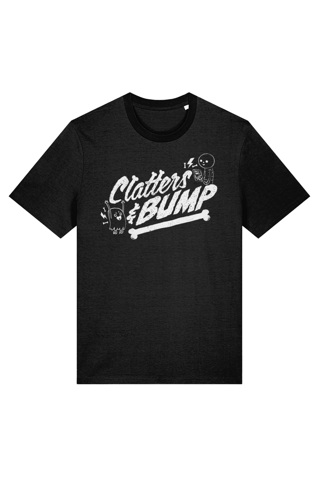 Clatters and Bump Vintage Distress adult t-shirt - Image 3