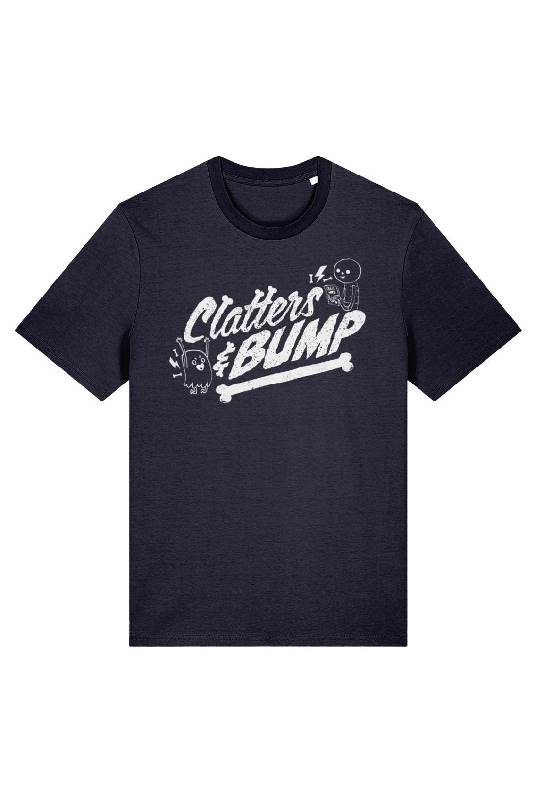 Clatters and Bump Vintage Distress adult t-shirt - Image 4