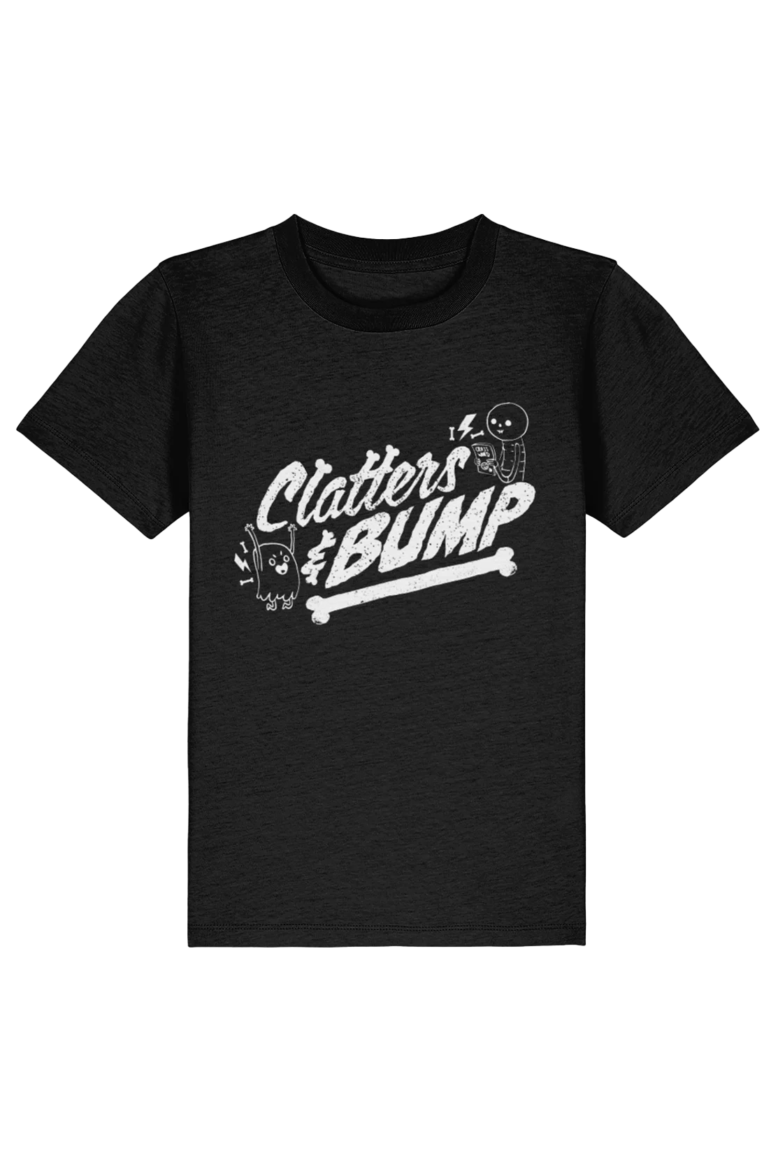 Clatters and Bump Vintage Distress kids t-shirt