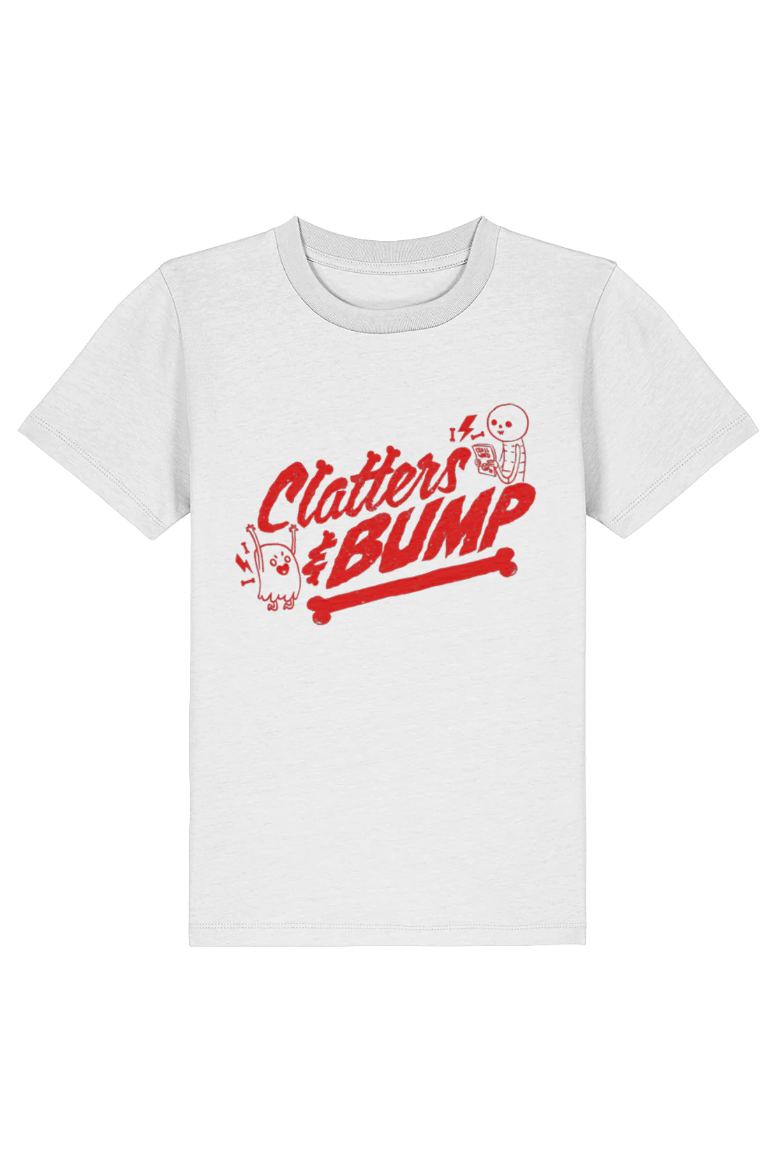 Clatters and Bump Vintage Distress kids t-shirt - Image 2
