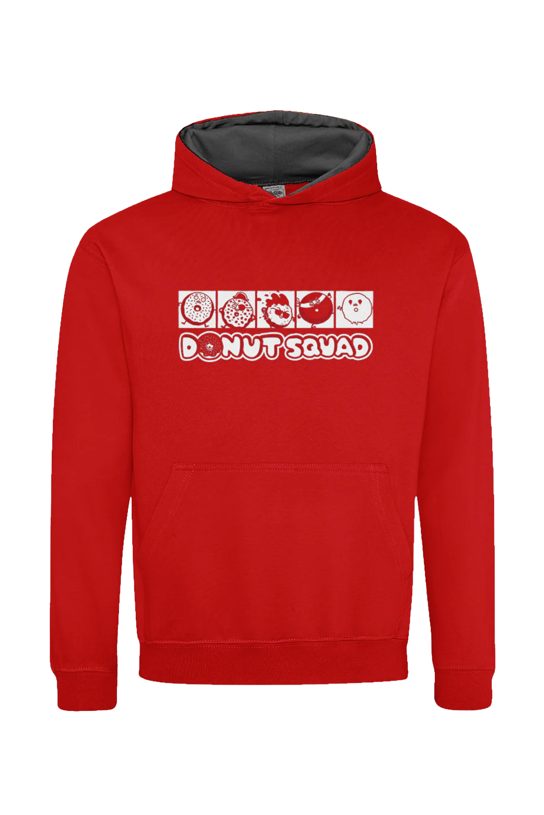 Donut Squad line-up kids hoodie