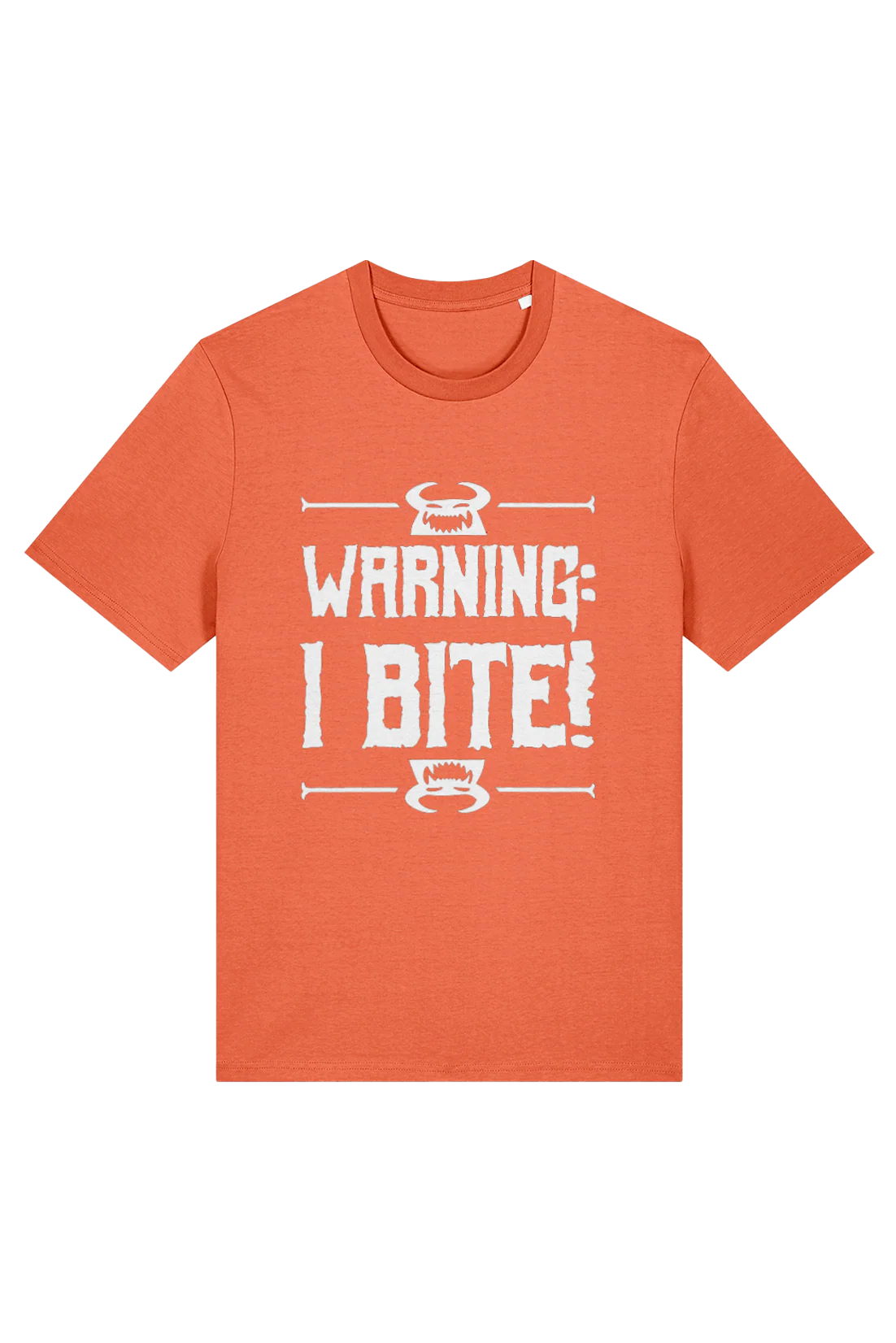 Know Your Monsters "Warning: I Bite!" adult t-shirt - Image 2
