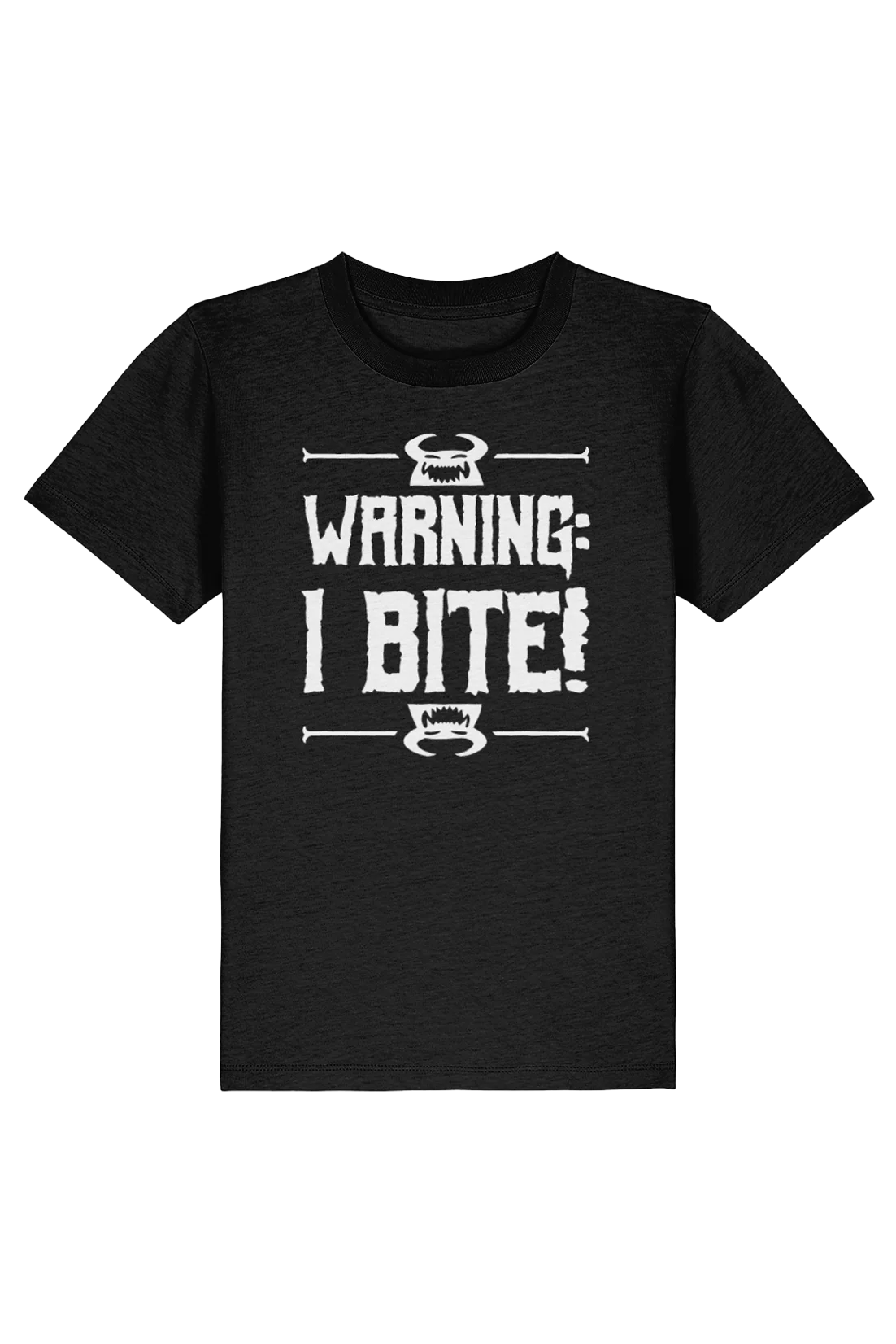 Know Your Monsters "Warning: I Bite!" kids t-shirt