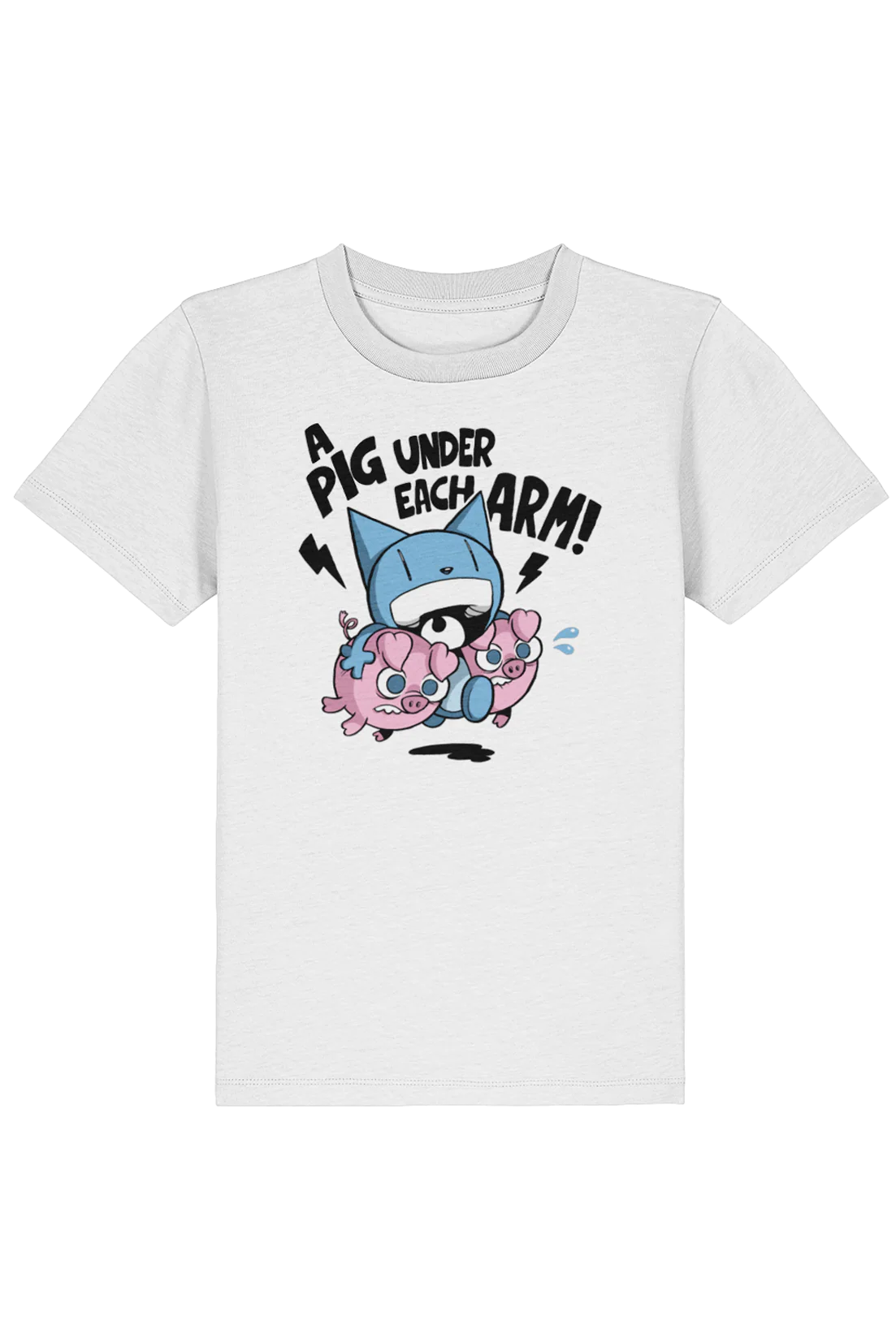 Looshkin "A pig under each arm!" kids t-shirt - Image 3