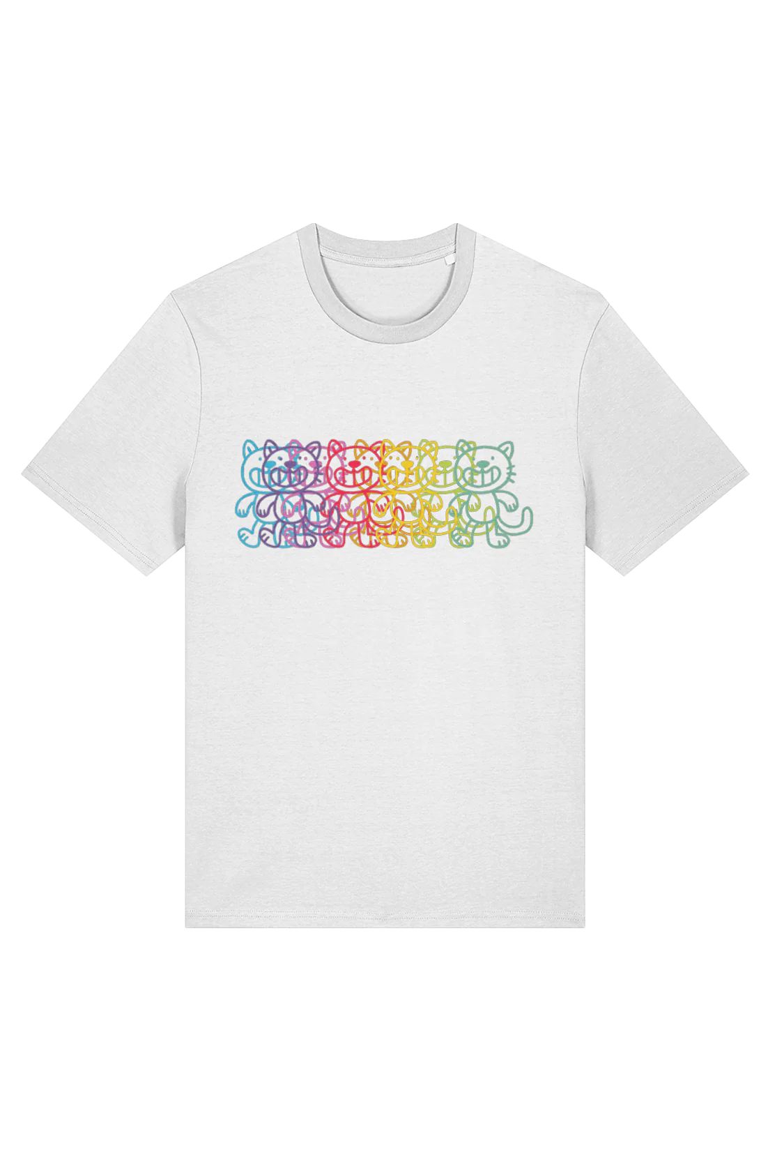Squid Bits Rainbow Cat adult t-shirt - Image 2