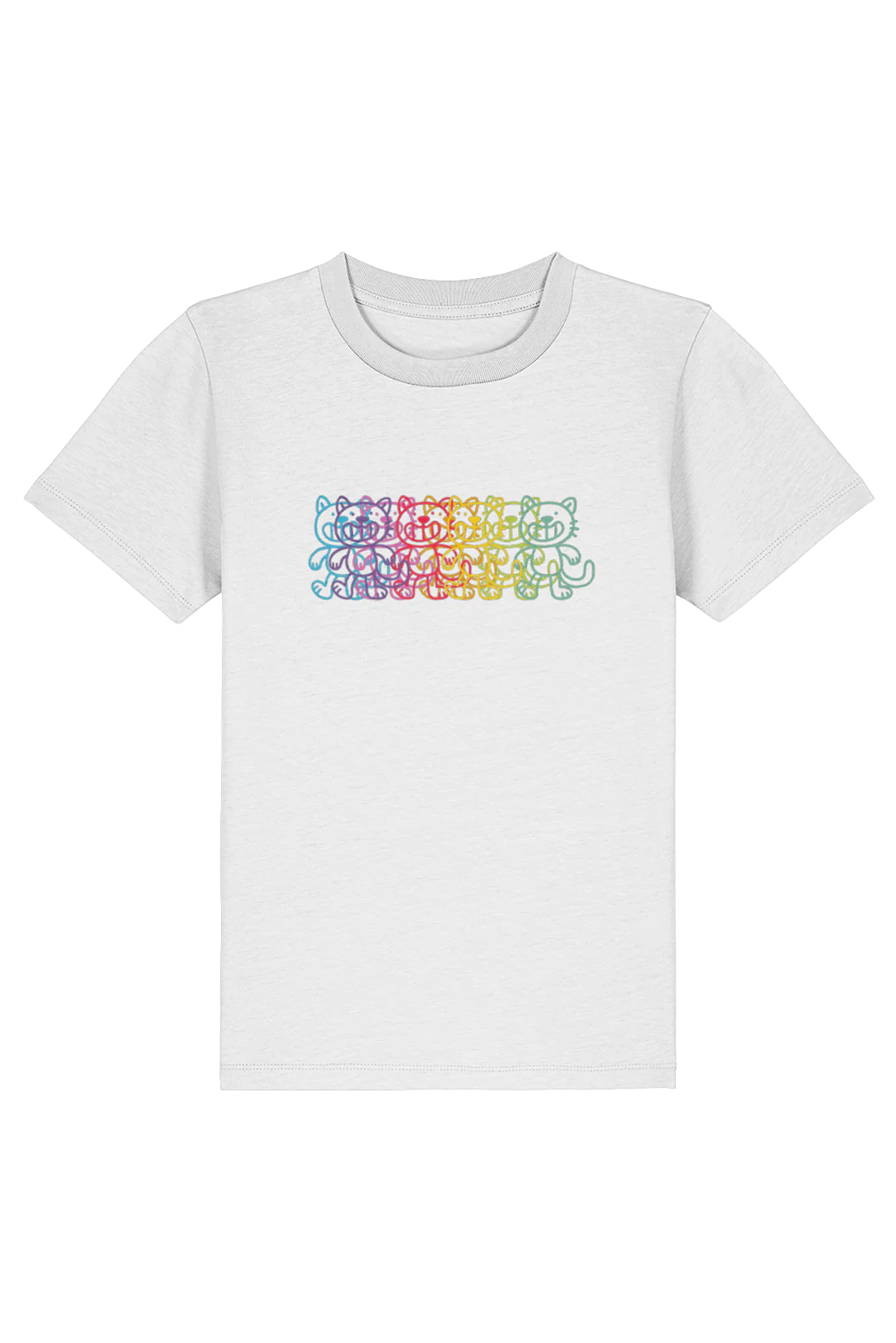 Squid Bits Rainbow Cat kids t-shirt - Image 2