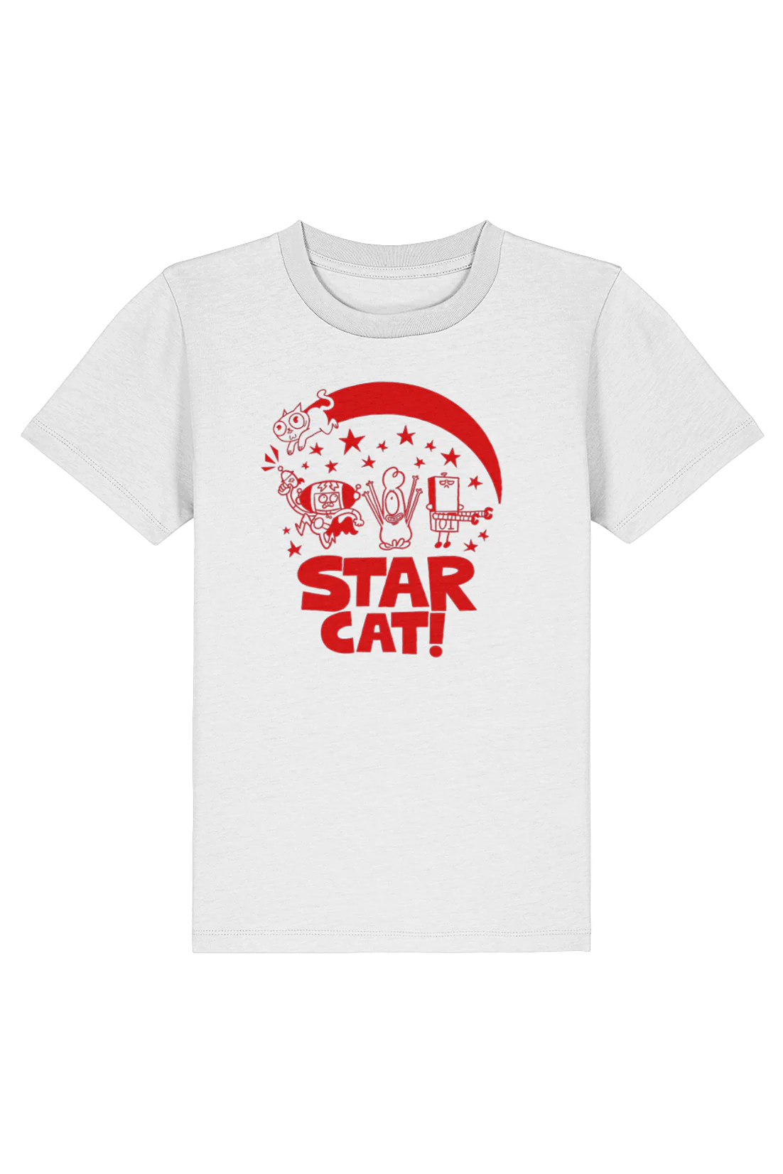 Star Cat Centre Groupshot kids t-shirt - Image 2