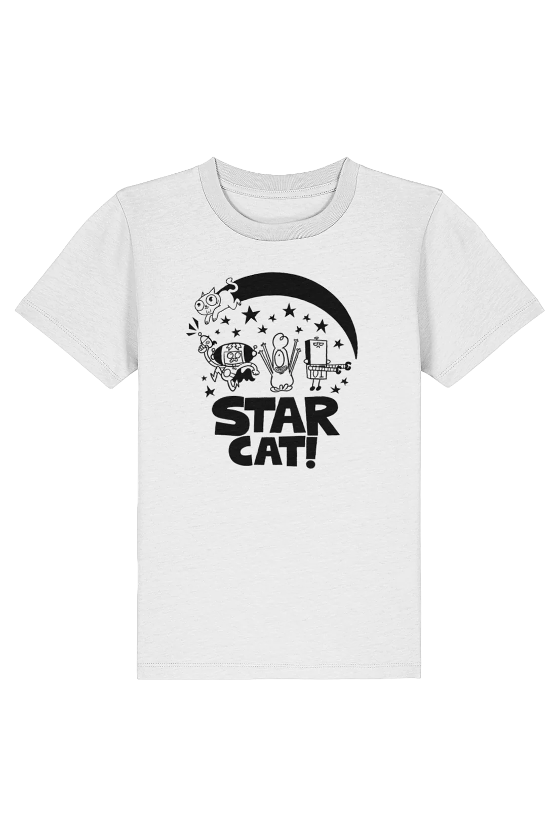 Star Cat Centre Groupshot kids t-shirt - Image 3