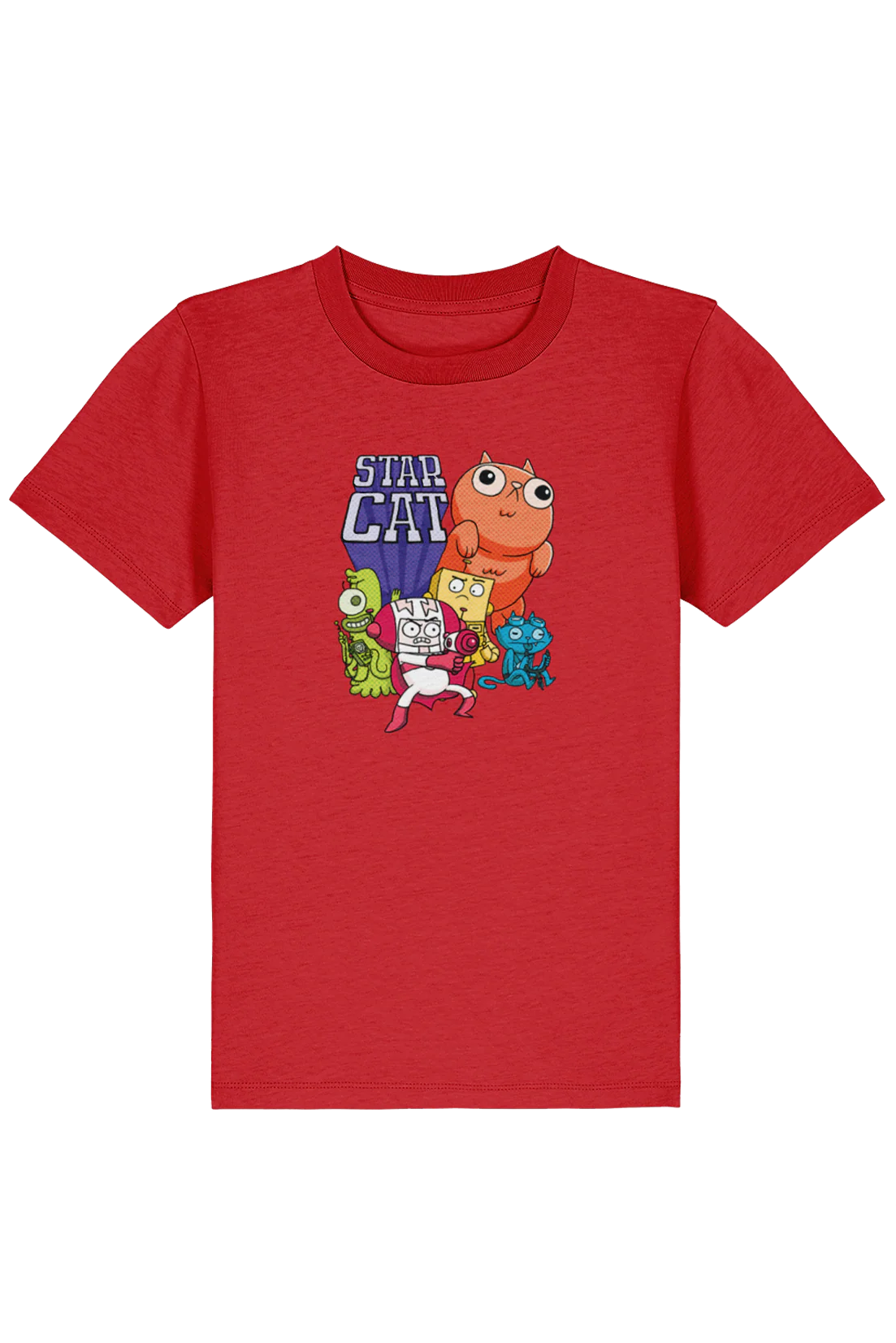 Star Cat Groupshot kids t-shirt - Image 2