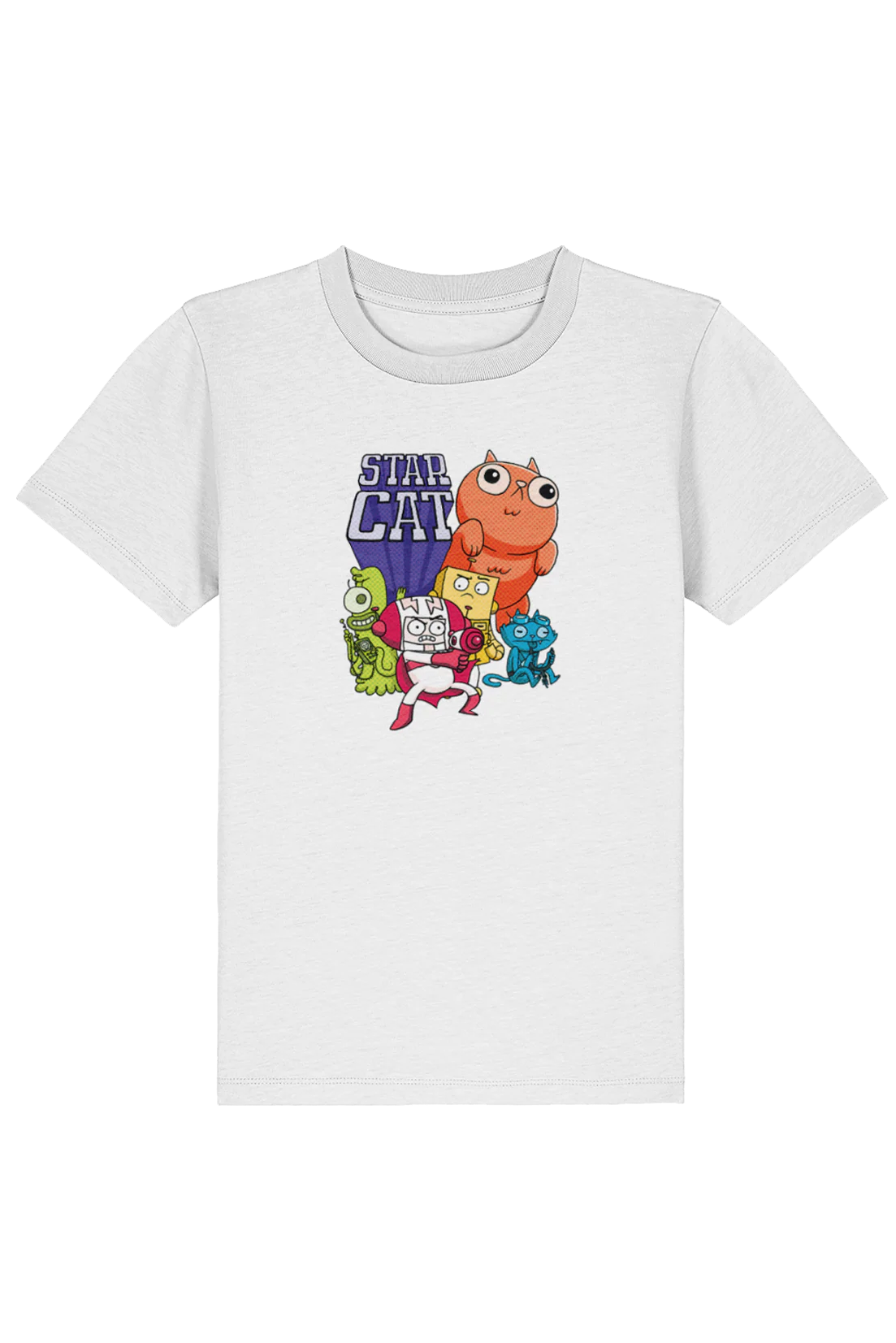 Star Cat Groupshot kids t-shirt - Image 3