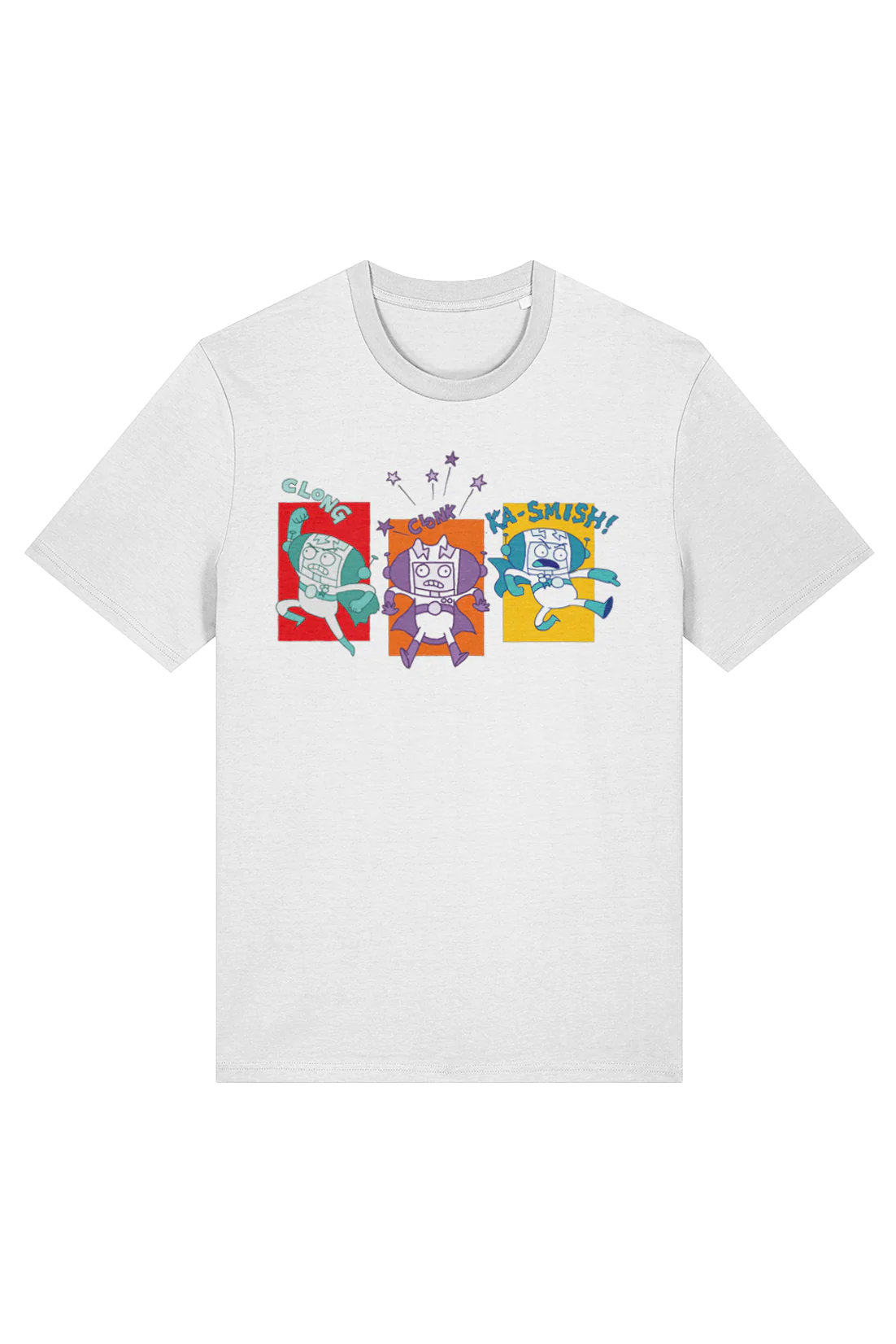 Star Cat Spaceington Squares adult t-shirt - Image 2